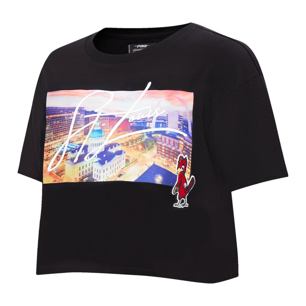 St. Louis Cardinals Pro Standard Women's Cityscape Boxy T-Shirt Clearance