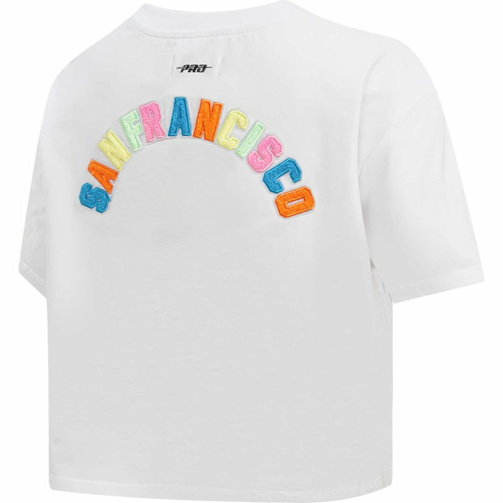 San Francisco Giants Pro Standard Women's Washed Neon Cropped Boxy T-Shirt Near Me