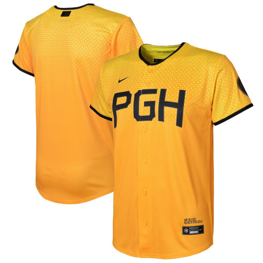 Pittsburgh Pirates Nike Preschool City Connect Replica Jersey - Gold | MLB Jerseys