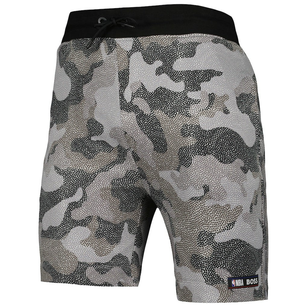 NBA - Brooklyn Nets NBA x Hugo Boss Slam Camo Shorts - Black