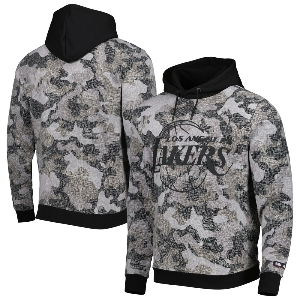 NBA - Los Angeles Lakers Hugo Boss x NBA Camo Pullover Hoodie - Black
