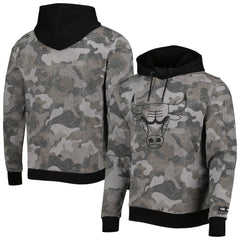 NBA - Chicago Bulls Hugo Boss Camo Pullover Hoodie - Black
