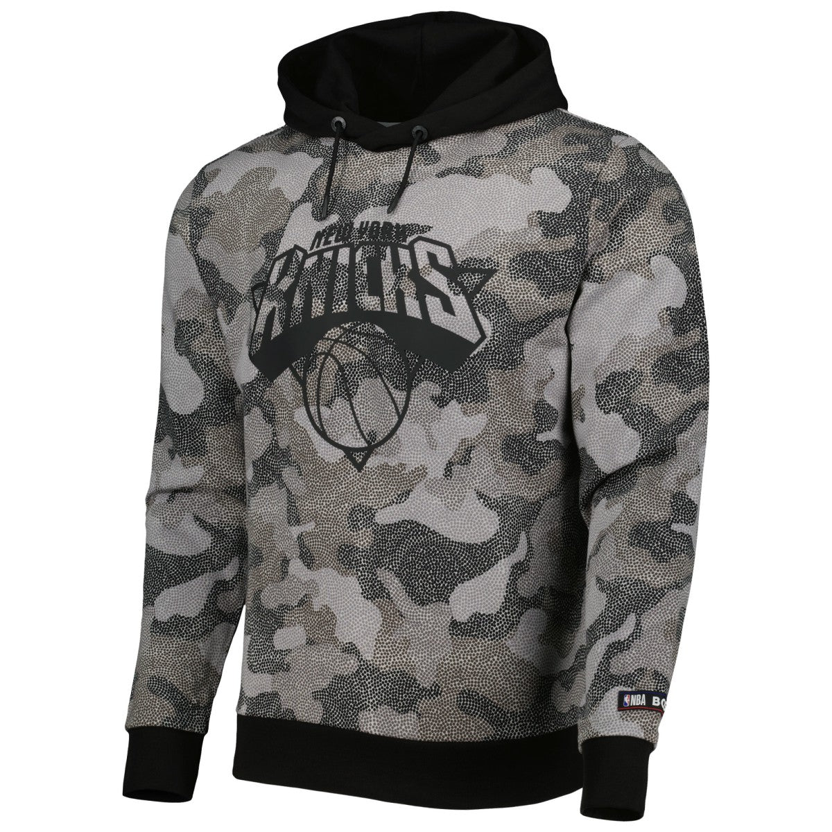 NBA - New York Knicks Hugo Boss Camo Pullover Hoodie - Black