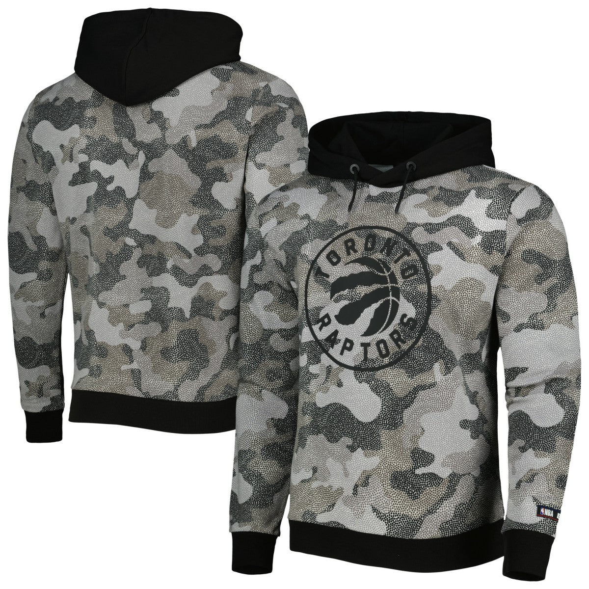 NBA - Toronto Raptors Hugo Boss Camo Pullover Hoodie - Black