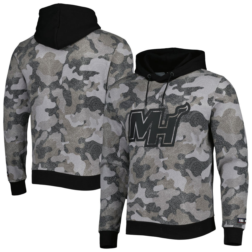 NBA - Miami Heat Hugo Boss Camo Pullover Hoodie - Black