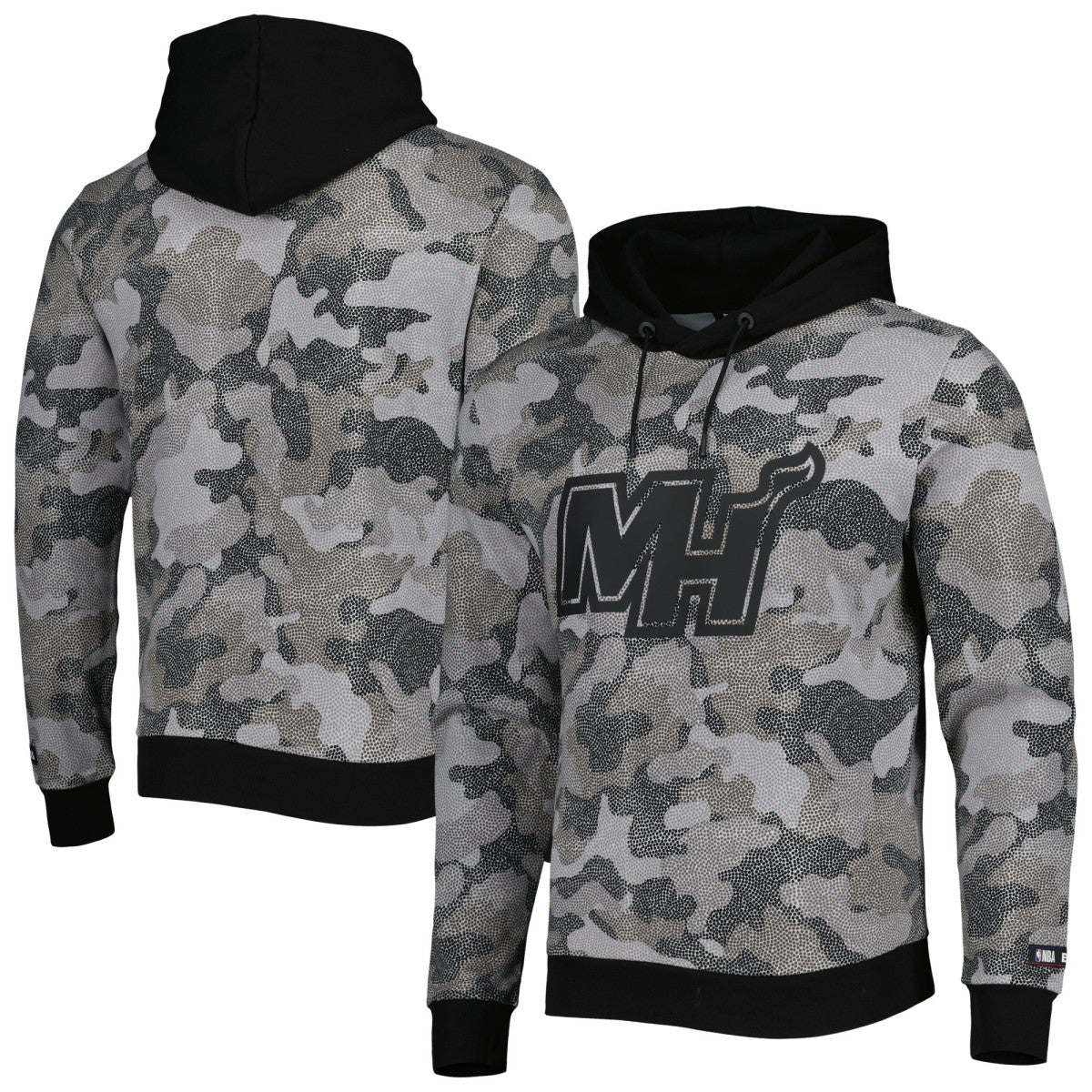 NBA - Miami Heat Hugo Boss Camo Pullover Hoodie - Black
