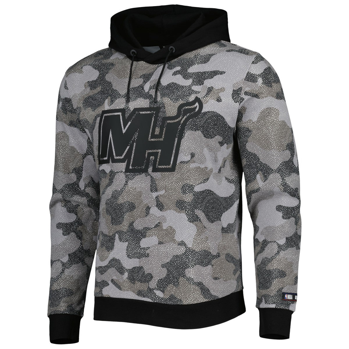 NBA - Miami Heat Hugo Boss Camo Pullover Hoodie - Black