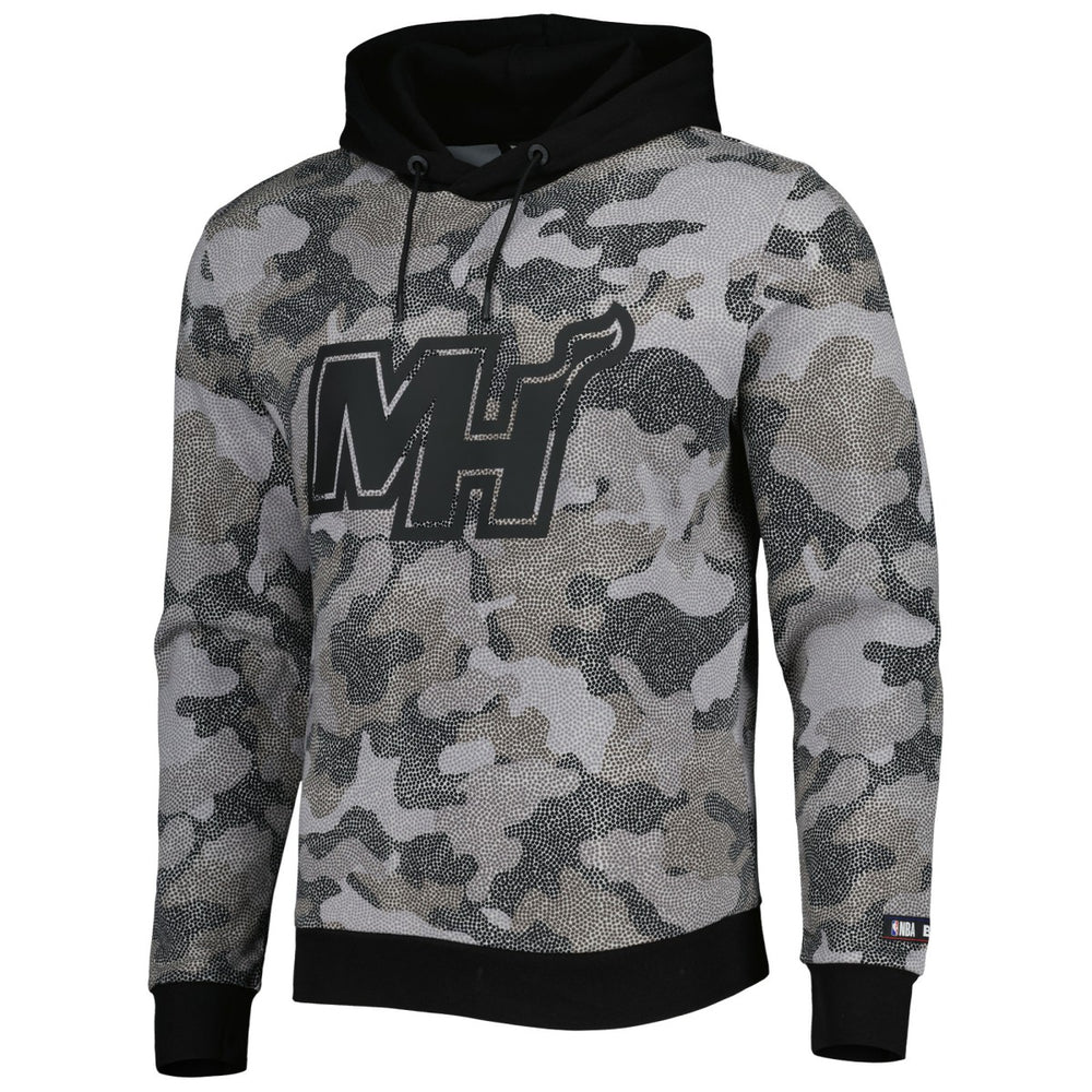 NBA - Miami Heat Hugo Boss Camo Pullover Hoodie - Black