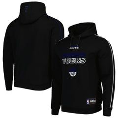 NBA - Philadelphia 76ers NBA x Hugo Boss Team Bounce Tri-Blend Pullover Hoodie - Black