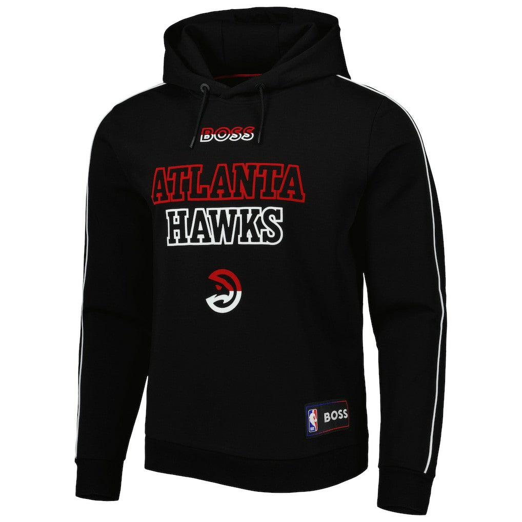 NBA - Atlanta Hawks NBA x Hugo Boss Team Bounce Tri-Blend Pullover Hoodie - Black