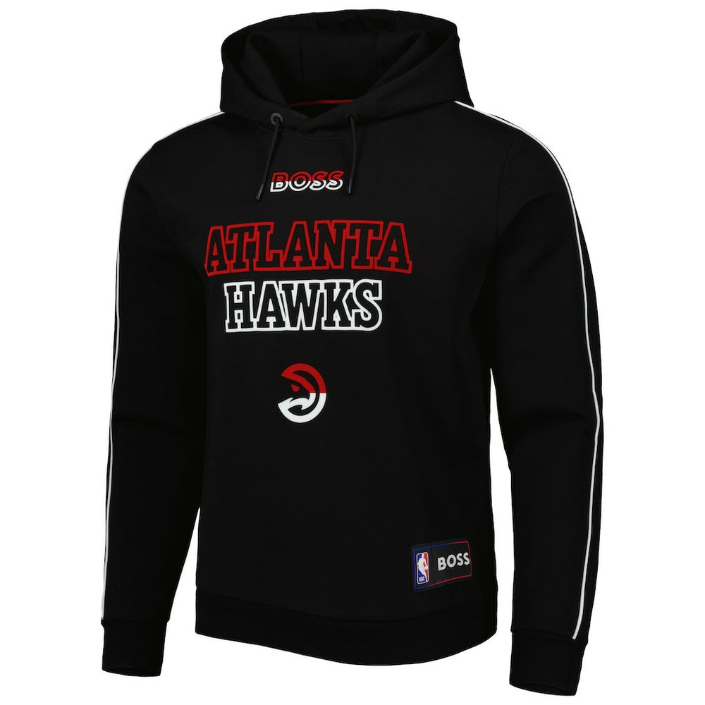 NBA - Atlanta Hawks NBA x Hugo Boss Team Bounce Tri-Blend Pullover Hoodie - Black