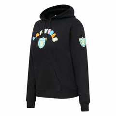 Las Vegas Raiders Pro Standard Women's Neon Fleece Pullover Hoodie Black - NFL