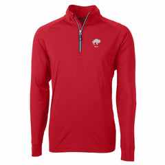 Buffalo Bills Cutter & Buck Adapt Eco Knit Stretch Recycled Big & Tall Quarter-Zip Throwback Pullover Top Red - NFL