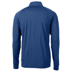 Seattle Seahawks Cutter & Buck Adapt Eco Knit Stretch Recycled Big & Tall Quarter-Zip Throwback Pullover Top Royal - NFL