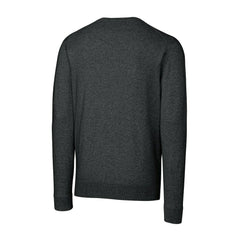 Buffalo Bills Cutter & Buck Throwback Logo Lakemont Tri-Blend Big & Tall V-Neck Pullover Sweater Heather Charcoal - NFL