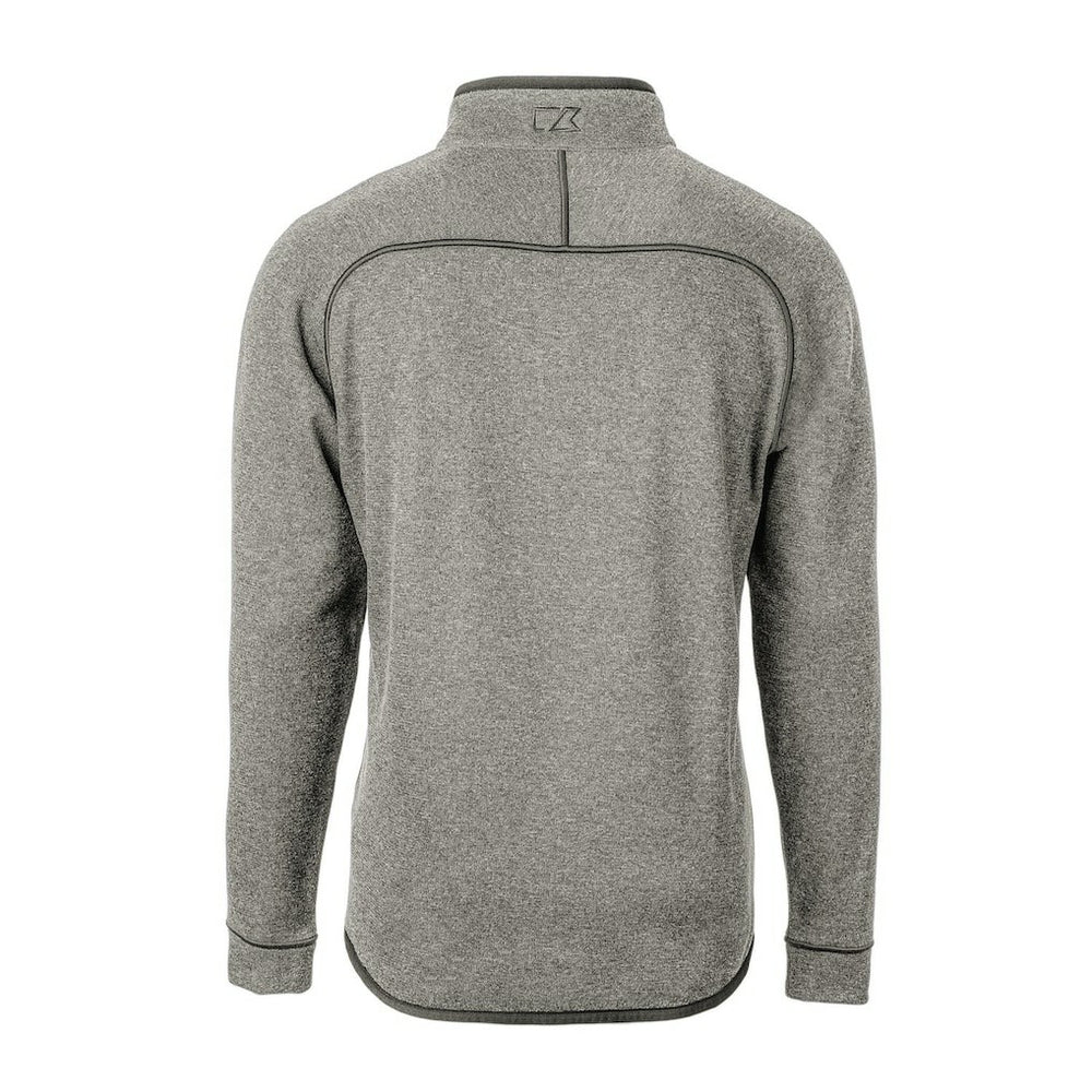Chicago Bears Cutter & Buck Mainsail Sweater-Knit Big & Tall Half-Zip Pullover Jacket Heather Gray - NFL