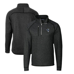 Indianapolis Colts Cutter & Buck Mainsail Sweater-Knit Big & Tall Half-Zip Pullover Jacket Heather Charcoal - NFL