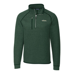 New York Jets Cutter & Buck Mainsail Sweater-Knit Big & Tall Half-Zip Pullover Jacket Heather Green - NFL