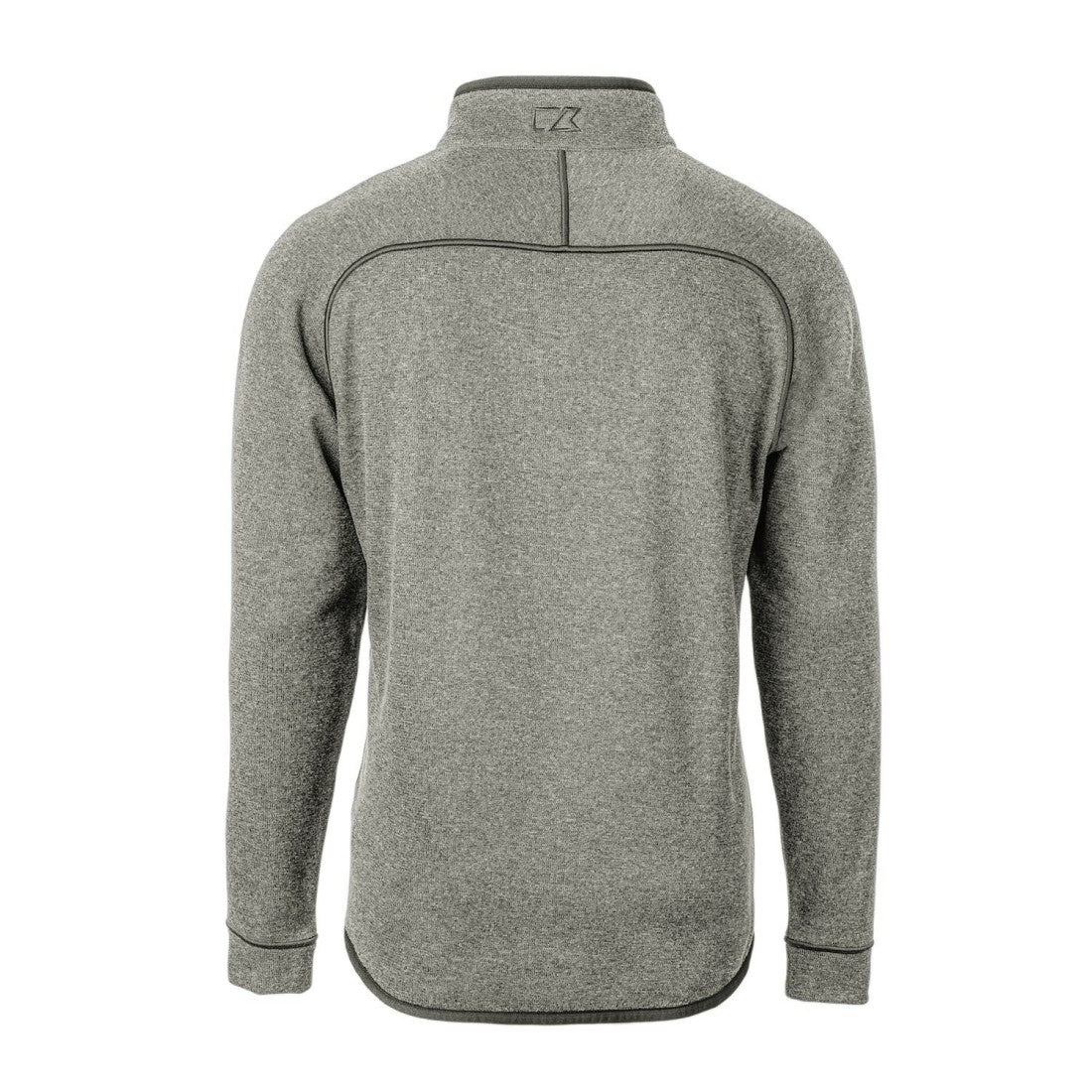 Detroit Lions Cutter & Buck Mainsail Sweater-Knit Big & Tall Half-Zip Pullover Jacket Heather Gray - NFL