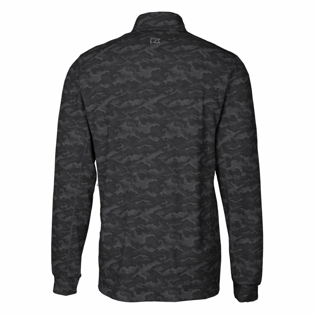 Tampa Bay Buccaneers Cutter & Buck Throwback Logo Big & Tall Traverse Camo Print Stretch Quarter-Zip Pullover Top Black - NFL