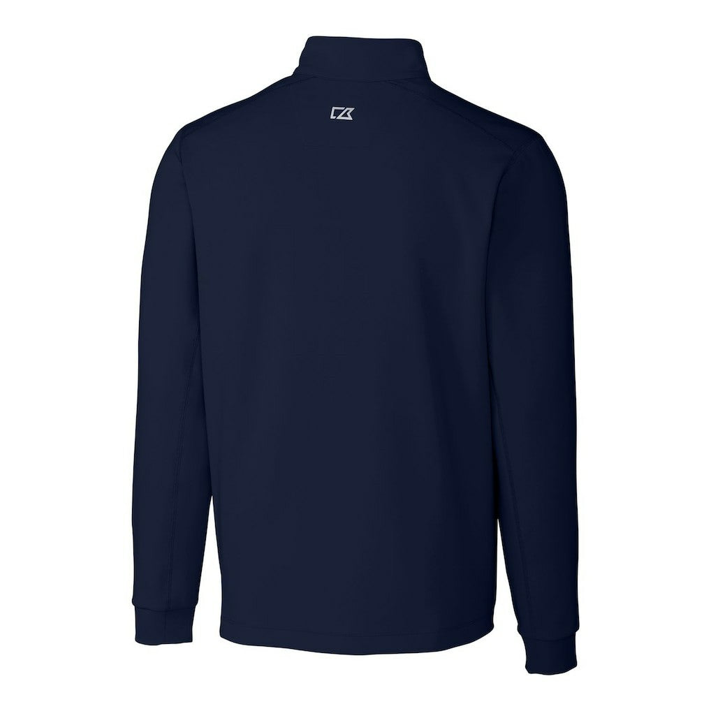 Chicago Bears Cutter & Buck Throwback Logo Traverse Stretch Quarter-Zip Big & Tall Pullover Top Navy - NFL