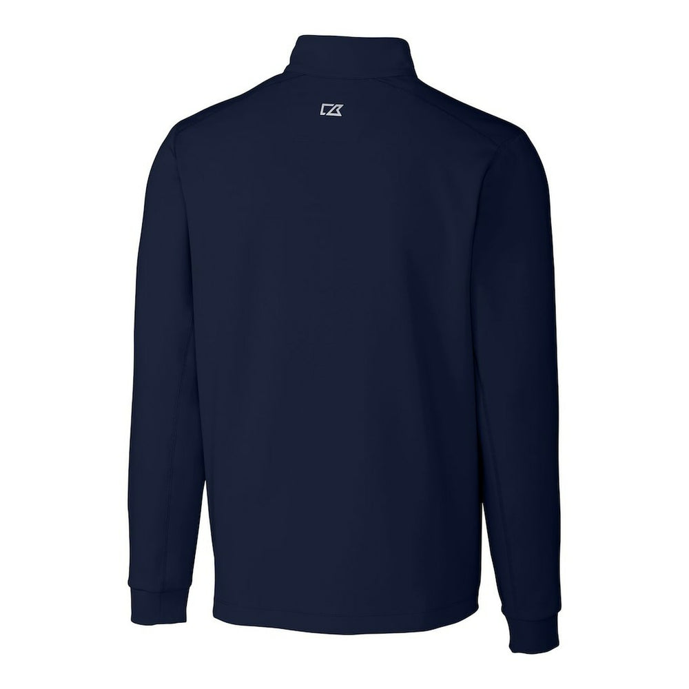 Chicago Bears Cutter & Buck Throwback Logo Traverse Stretch Quarter-Zip Big & Tall Pullover Top Navy - NFL