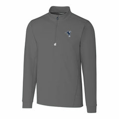 Indianapolis Colts Cutter & Buck Throwback Logo Traverse Stretch Quarter-Zip Big & Tall Pullover Top Steel - NFL