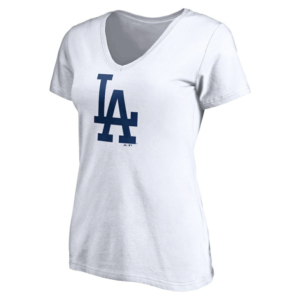 Los Angeles Dodgers Women's Official Logo V-Neck T-Shirt Near Me