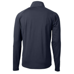 Chicago Bears Cutter & Buck Adapt Eco Knit Hybrid Recycled Quarter-Zip Throwback Pullover Top Navy - NFL