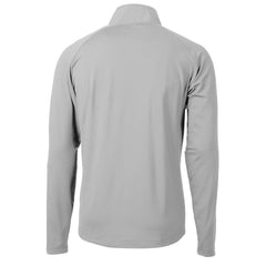 Chicago Bears Cutter & Buck Adapt Eco Knit Hybrid Recycled Quarter-Zip Throwback Pullover Top Gray - NFL