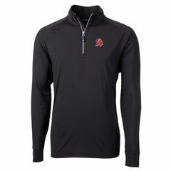 Tampa Bay Buccaneers Cutter & Buck Adapt Eco Knit Stretch Recycled Quarter-Zip Throwback Pullover Top Black - NFL