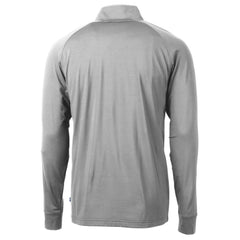 Miami Dolphins Cutter & Buck Adapt Eco Knit Stretch Recycled Quarter-Zip Throwback Pullover Top Gray - NFL