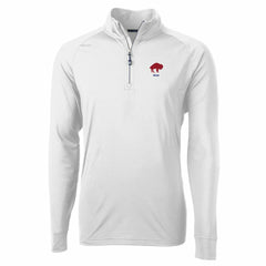 Buffalo Bills Cutter & Buck Adapt Eco Knit Stretch Recycled Quarter-Zip Throwback Pullover Top White - NFL