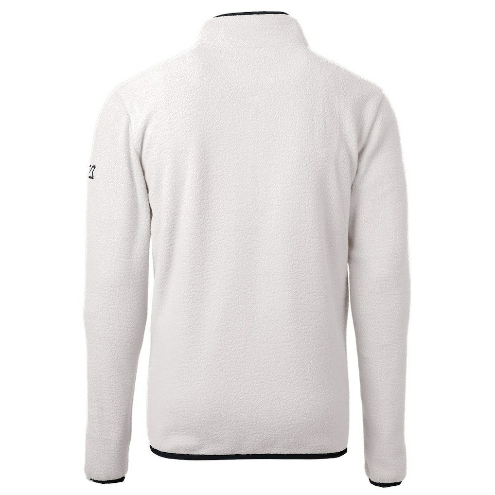 Chicago Bears Cutter & Buck Throwback Eco Sherpa Fleece Quarter-Zip Pullover Jacket White - NFL