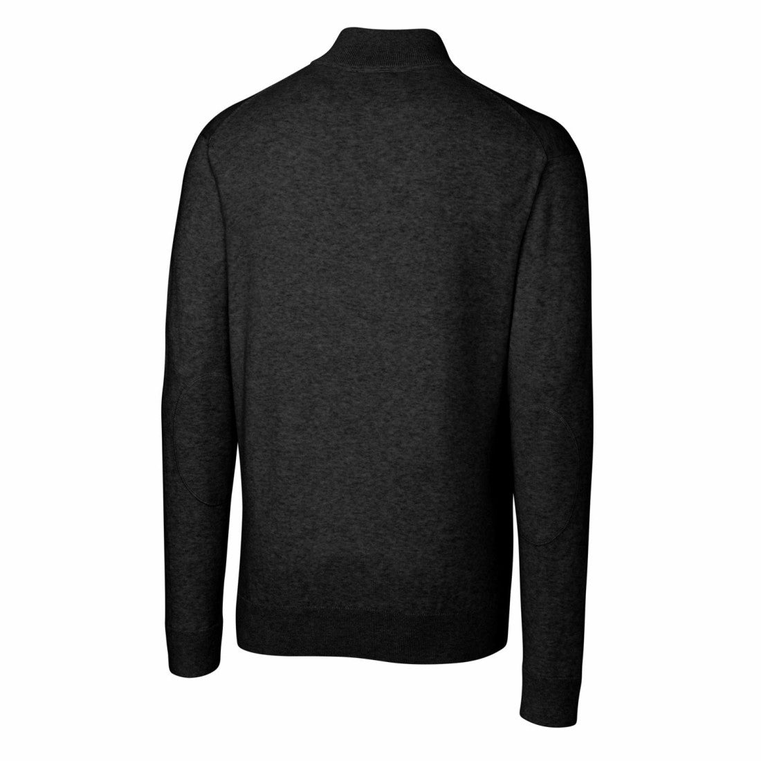 Detroit Lions Cutter & Buck Throwback Logo Lakemont Tri-Blend Quarter-Zip Pullover Sweater Black - NFL