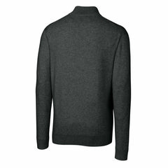 Detroit Lions Cutter & Buck Throwback Logo Lakemont Tri-Blend Quarter-Zip Pullover Sweater Heather Charcoal - NFL