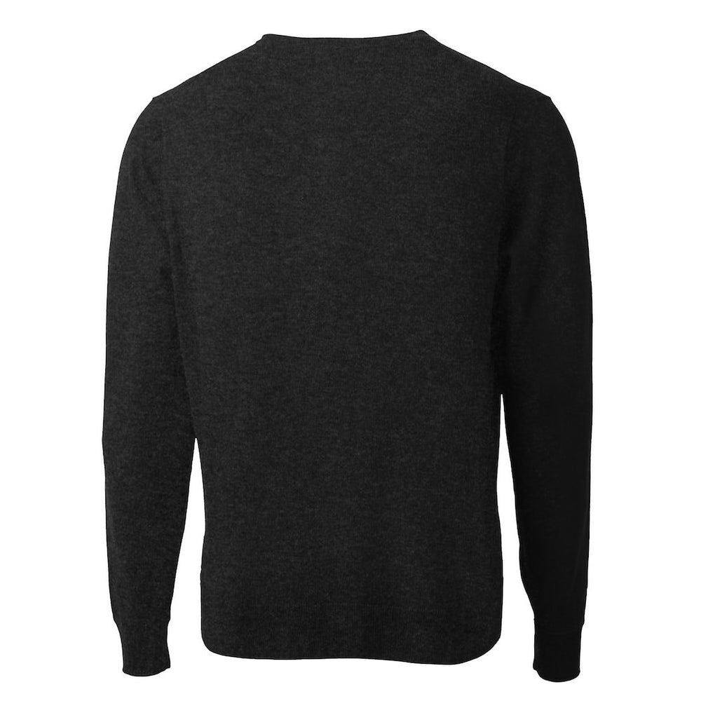 San Francisco 49ers Cutter & Buck Throwback Logo Lakemont Tri-Blend V-Neck Pullover Sweater Black - NFL