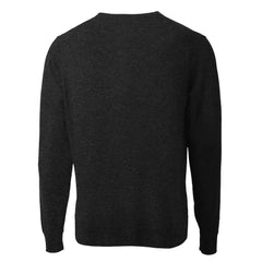 San Francisco 49ers Cutter & Buck Throwback Logo Lakemont Tri-Blend V-Neck Pullover Sweater Black - NFL