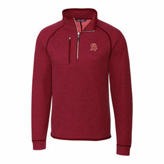 Tampa Bay Buccaneers Cutter & Buck Mainsail Sweater-Knit Half-Zip Pullover Jacket Red - NFL