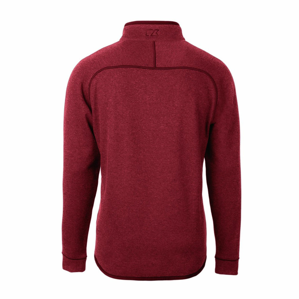 Tampa Bay Buccaneers Cutter & Buck Mainsail Sweater-Knit Half-Zip Pullover Jacket Red - NFL