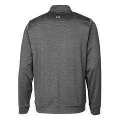 Cleveland Browns Cutter & Buck Stealth Heathered Throwback Logo Quarter-Zip Pullover Top Steel - NFL