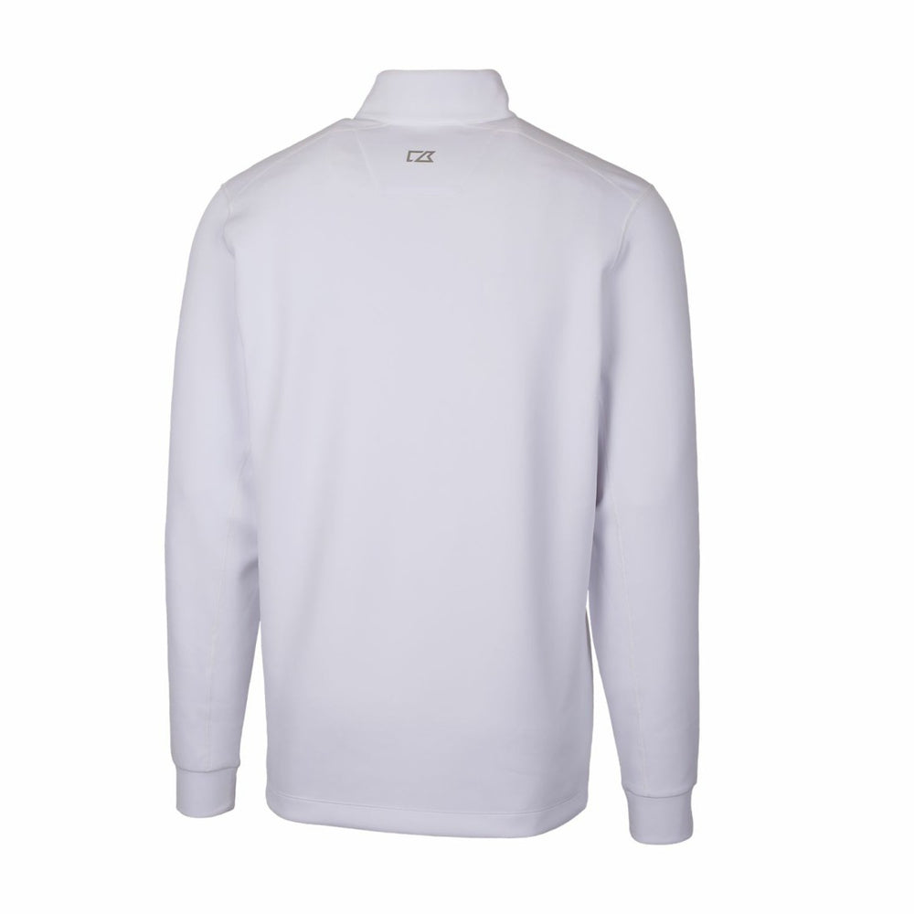 Detroit Lions Cutter & Buck Throwback Logo Traverse Stretch Quarter-Zip Pullover Top White - NFL