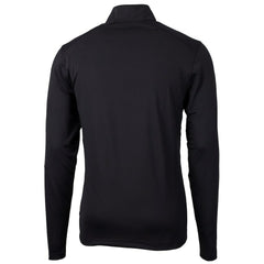 San Francisco 49ers Cutter & Buck Throwback Logo Virtue Eco Pique Recycled Quarter-Zip Pullover Top Black - NFL