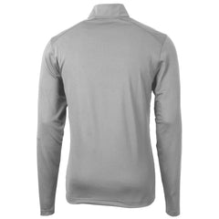 Atlanta Falcons Cutter & Buck Throwback Logo Virtue Eco Pique Recycled Quarter-Zip Pullover Top Gray - NFL