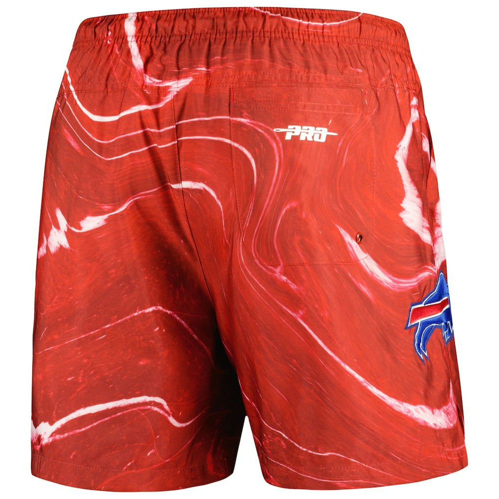 Buffalo Bills Pro Standard Allover Marble Print Shorts Red - NFL
