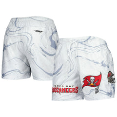 Tampa Bay Buccaneers Pro Standard Allover Marble Print Shorts White - NFL