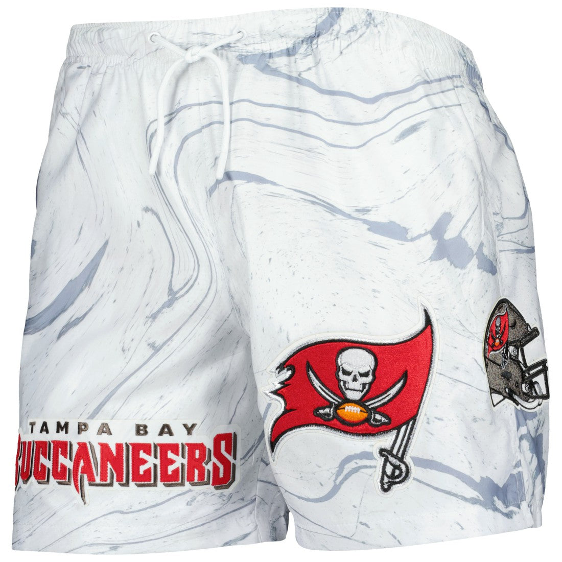Tampa Bay Buccaneers Pro Standard Allover Marble Print Shorts White - NFL