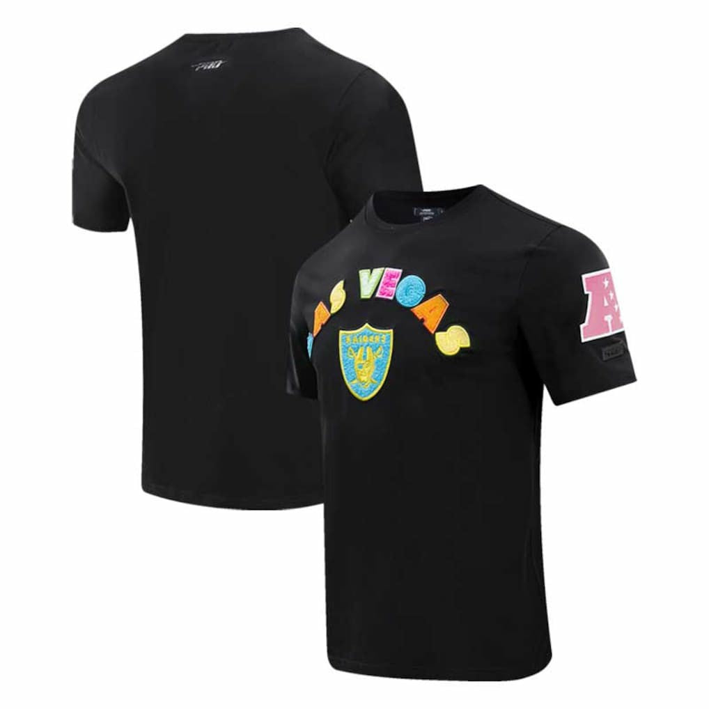 Las Vegas Raiders Pro Standard Neon Graphic T-Shirt Black - NFL
