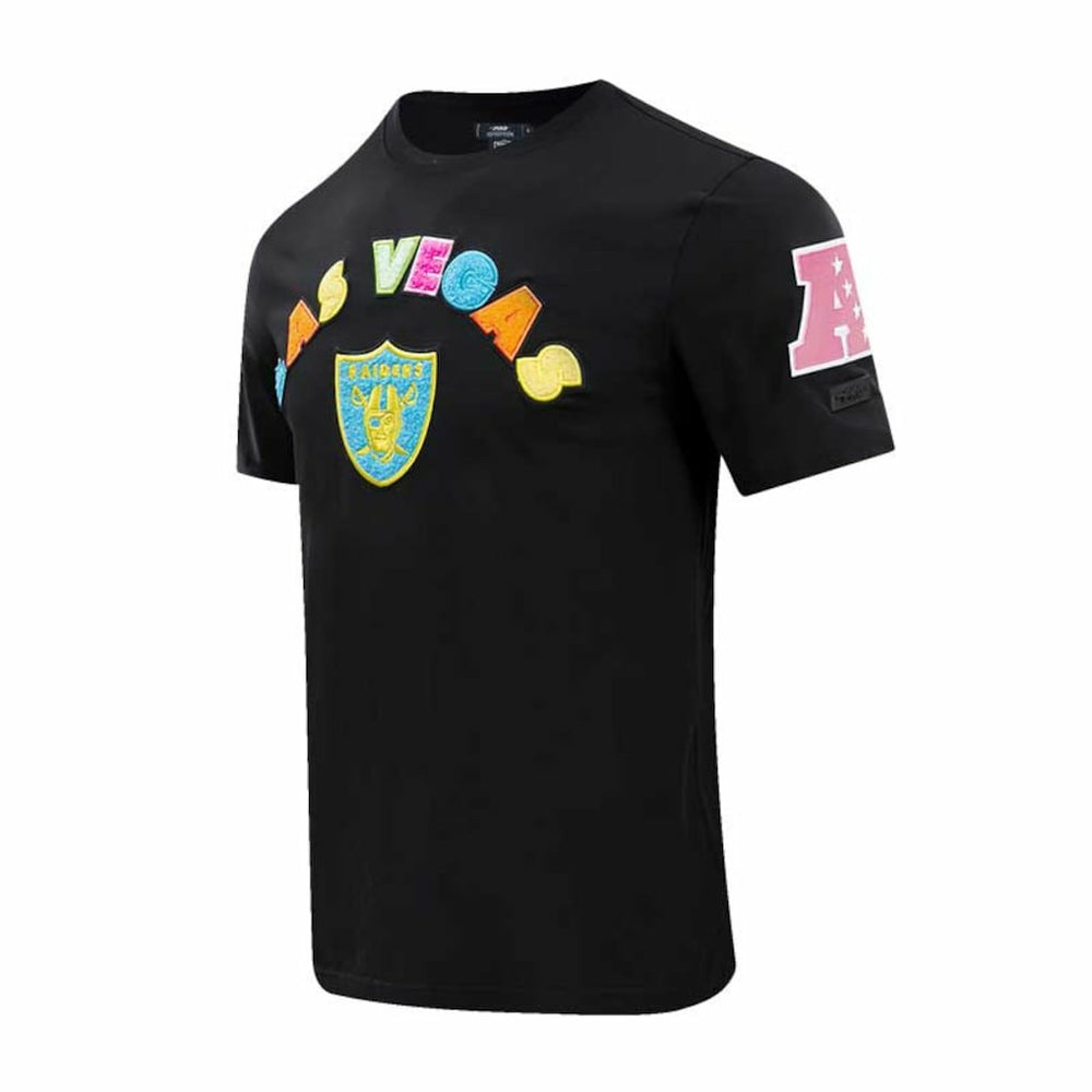 Las Vegas Raiders Pro Standard Neon Graphic T-Shirt Black - NFL