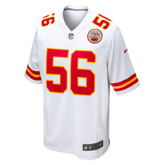 George Karlaftis Kansas City Chiefs Away Game Player Jersey White - Nike
